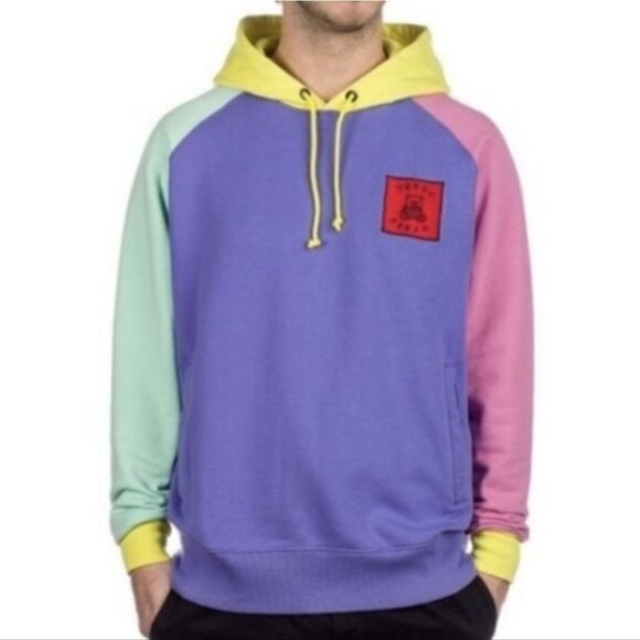 Teddy Fresh Unisex Iconic Color Block Hoodie 2.0 Sweatshirt Pastel - Picture 8 of 16